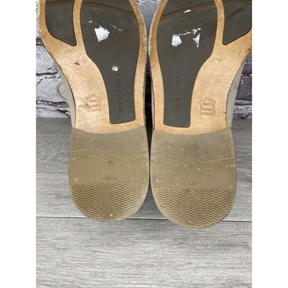 Rockport Adiprene Light Taupe Leather Cap Toe Oxfords Lace Shoes Men Sz 8.5M  US - Picture 16 of 16